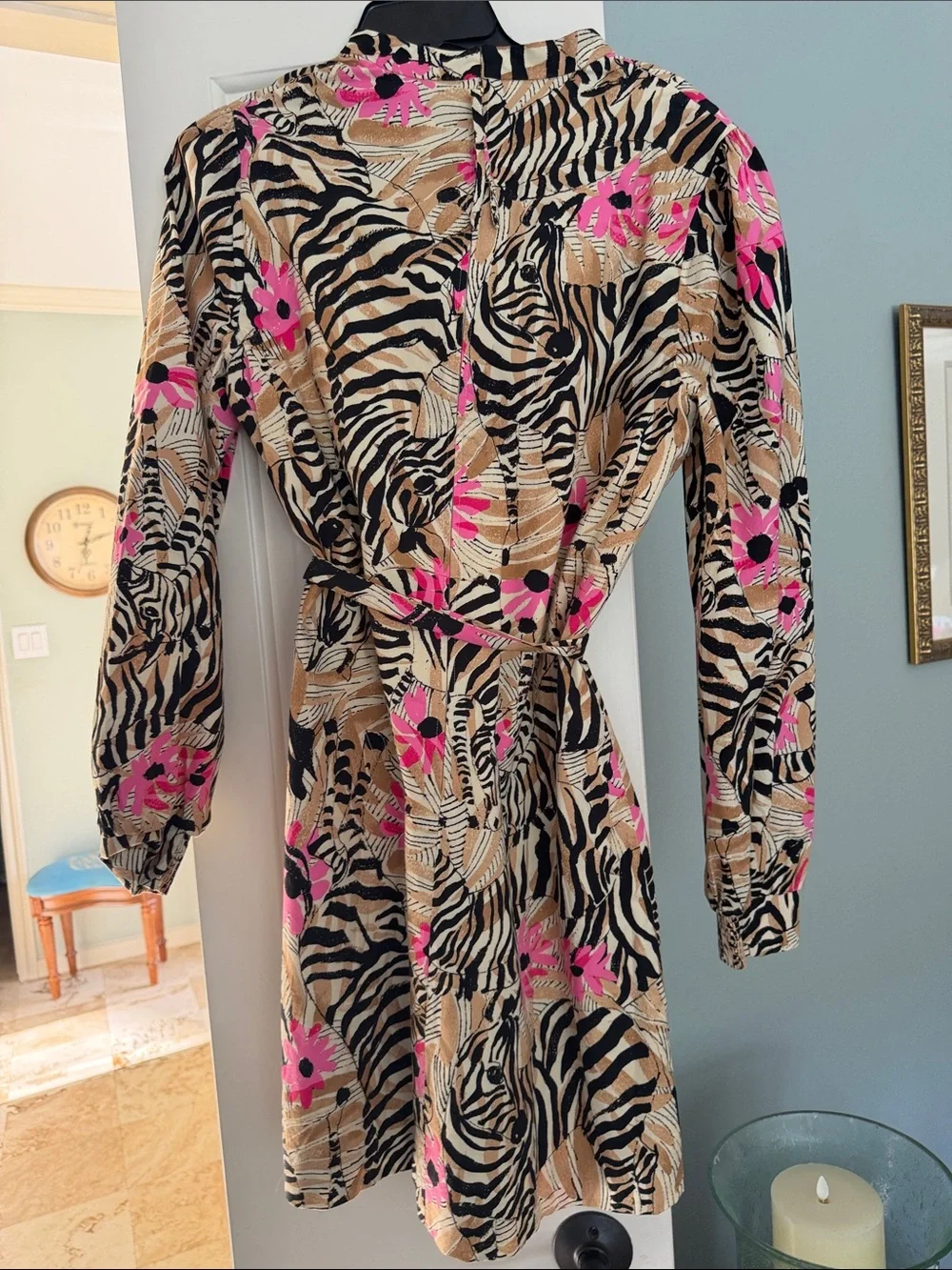 Lilly Pulitzer Black and Tan Animal Print Dress - Picture 2 of 4